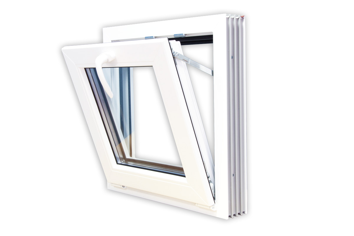 Odysseus Huddle depth PVC- ikkuna, 3K, avattava, valkoinen, seleketiivi, alasaranoitu - Outlet -  Ovikauppa Ercoma Oy