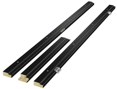 Musta karmi tiivisteellä 42x92 mm huulletuille ovilevyille