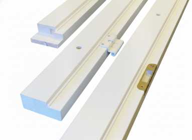 Valkoinen oksaton ja tiivistetty karmi 42x92 mm huulletuille ovi Valkoinen oksaton ja tiivistetty karmi 42x92 mm huulletuille ovi