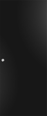 Liukuovi seinän pintaan (musta)