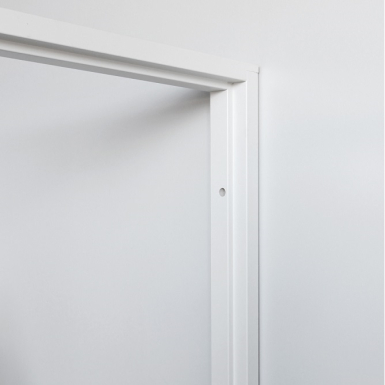 Valkoinen karmi 42x68 mm huulletuille ovilevyille