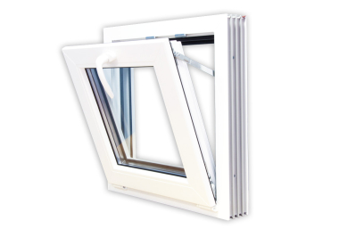 PVC- ikkuna, 3K 12x6, avattava, valkoinen, seleketiivi, alasaran